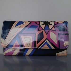 Emilio Pucci Multicolor Geometric Clutch